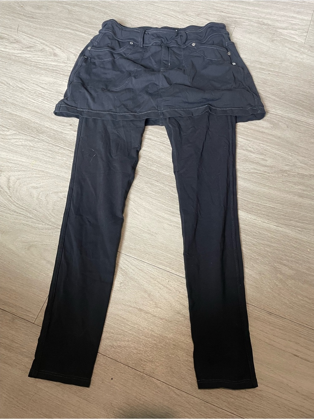 Athleta Black Skirted Leggings